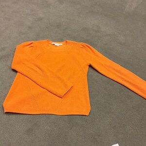 Orange XS Veronica Beard Cotton Sweater